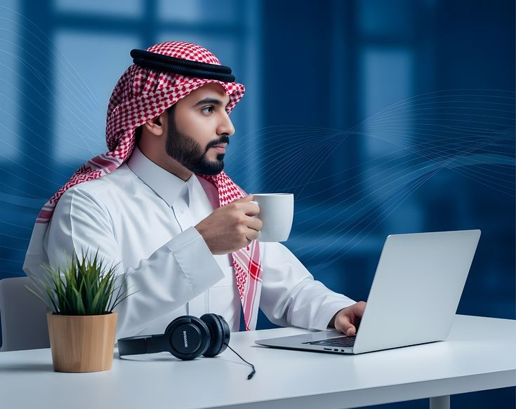 زائر يحمل ملفًا